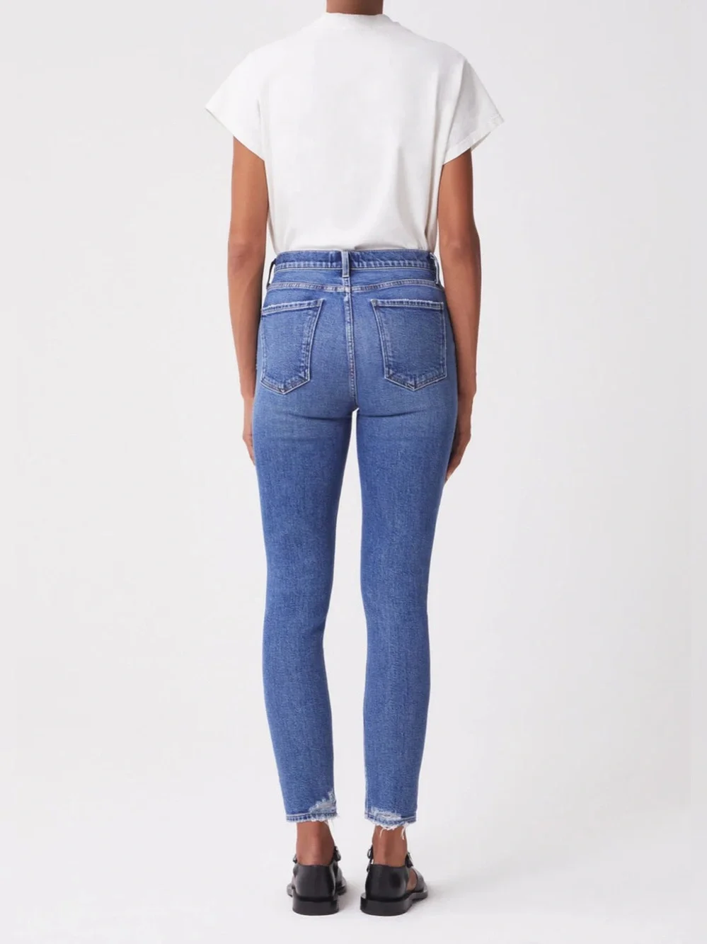 AGOLDE NICO HIGH RISE SLIM STRAIGHT JEANS